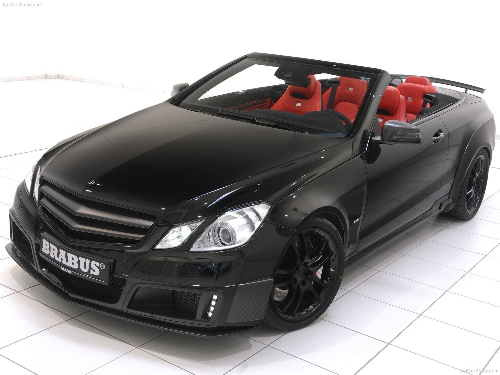 Black Brabus convertible car