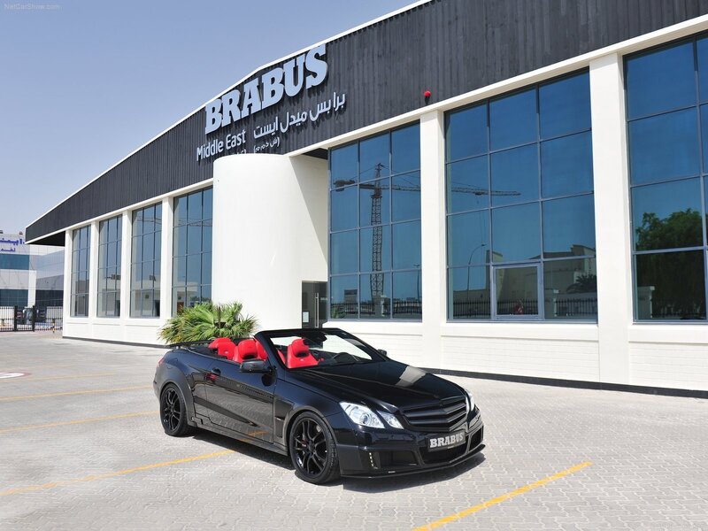 Black Brabus convertible car