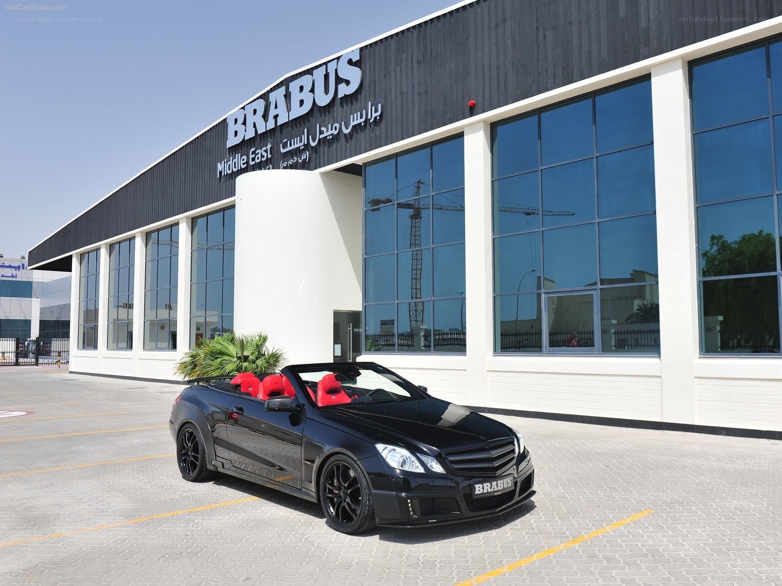 Black Brabus convertible car