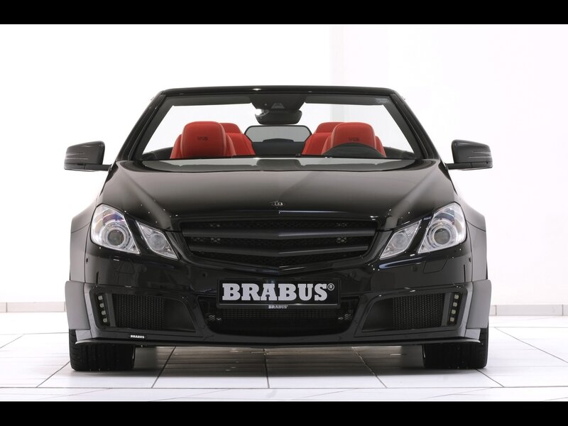 Black Brabus convertible car