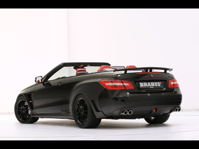 Black Brabus convertible car