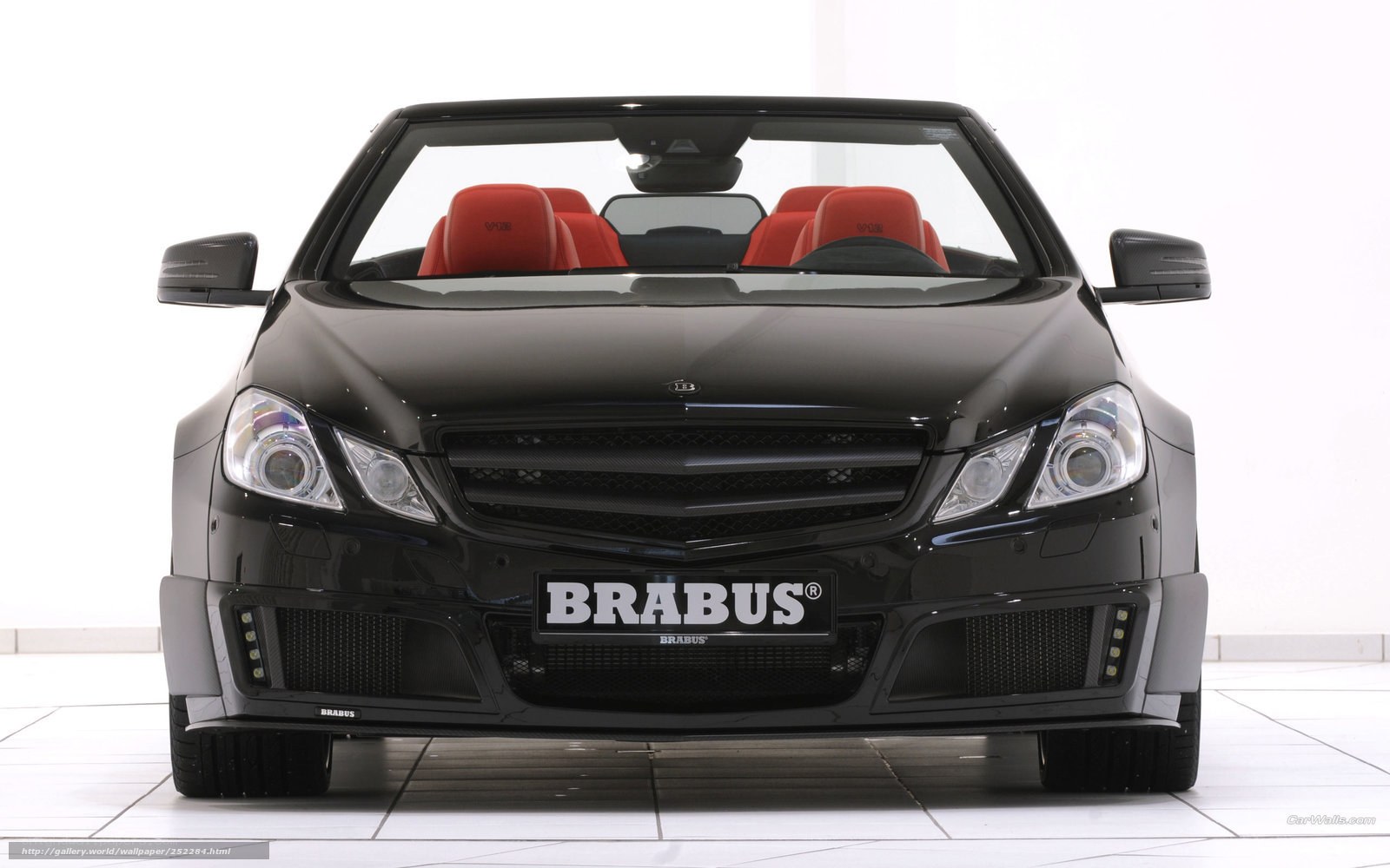 Black Brabus convertible car