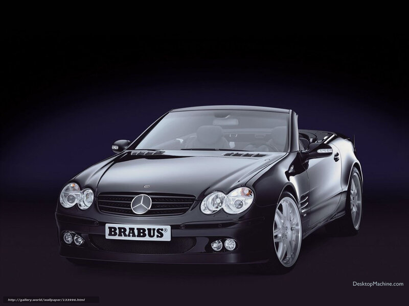 Black Brabus Convertible — Dramatic, Photograph, Car