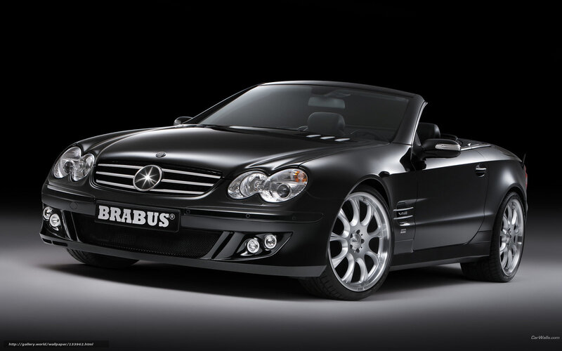 Black Brabus Convertible — Dramatic, Photograph