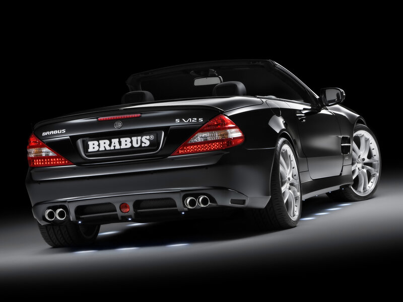 Black Brabus Convertible — Dramatic