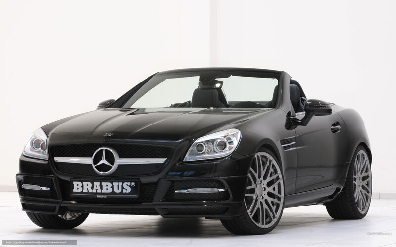 Black Brabus Convertible — Neutral, Photograph, Car