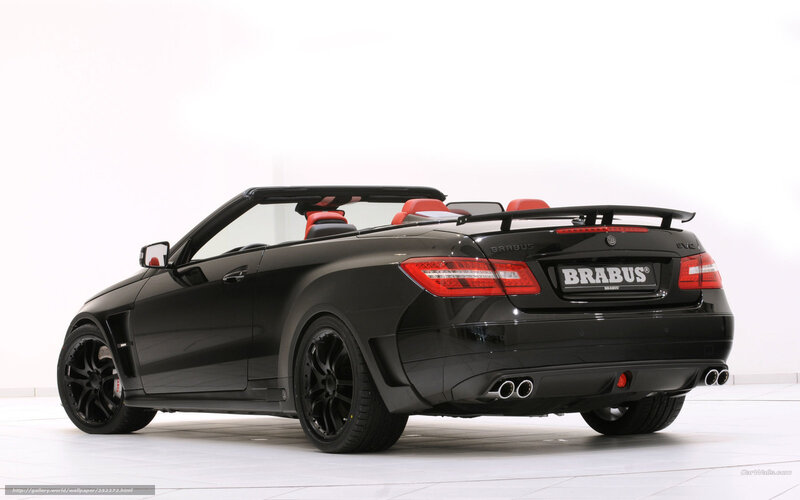Black Brabus Convertible — Neutral, Photograph, Red Seats