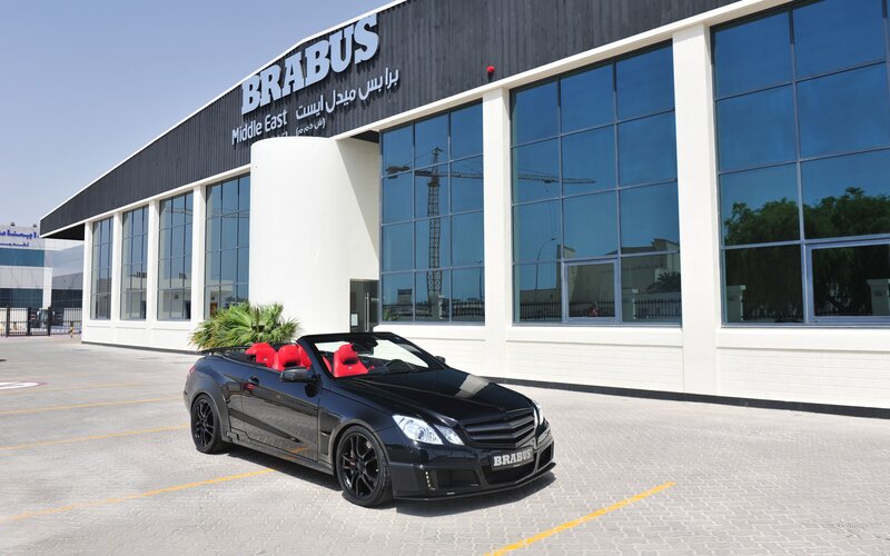 Black Brabus Convertible — Showcase, Afternoon