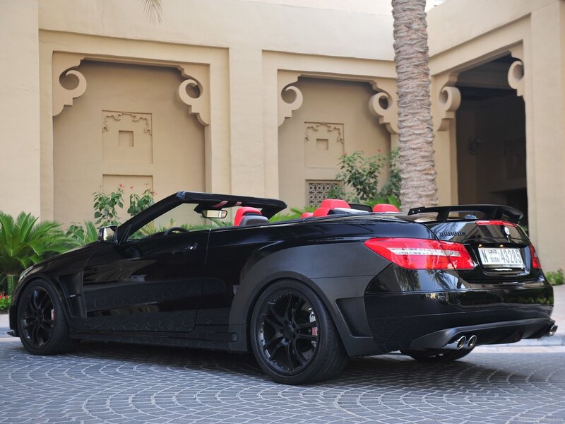 Black Brabus convertible sports car