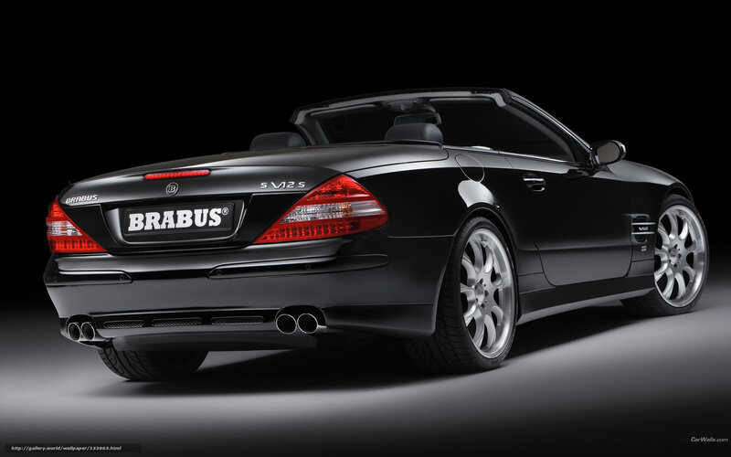 Black Brabus convertible