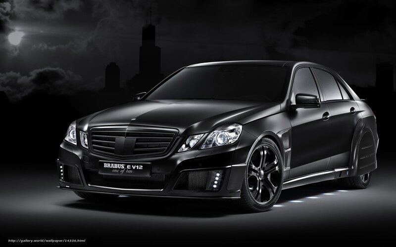 Black Brabus E V12 car
