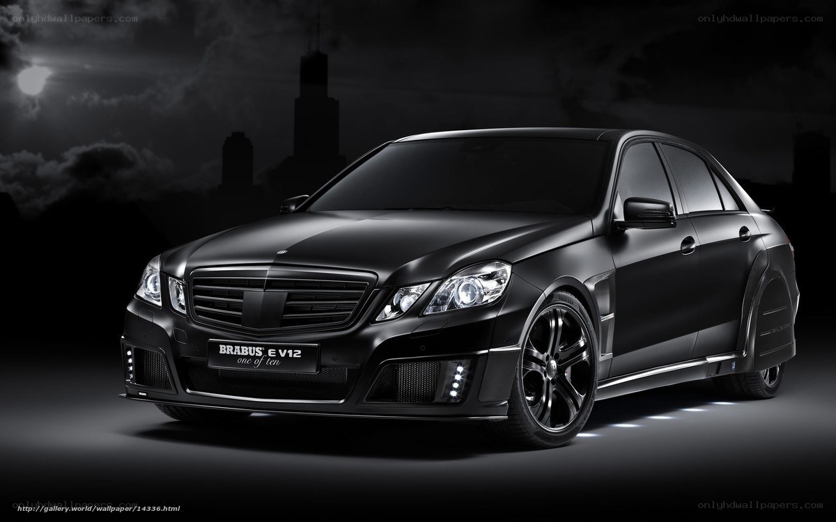 Black Brabus E V12 car