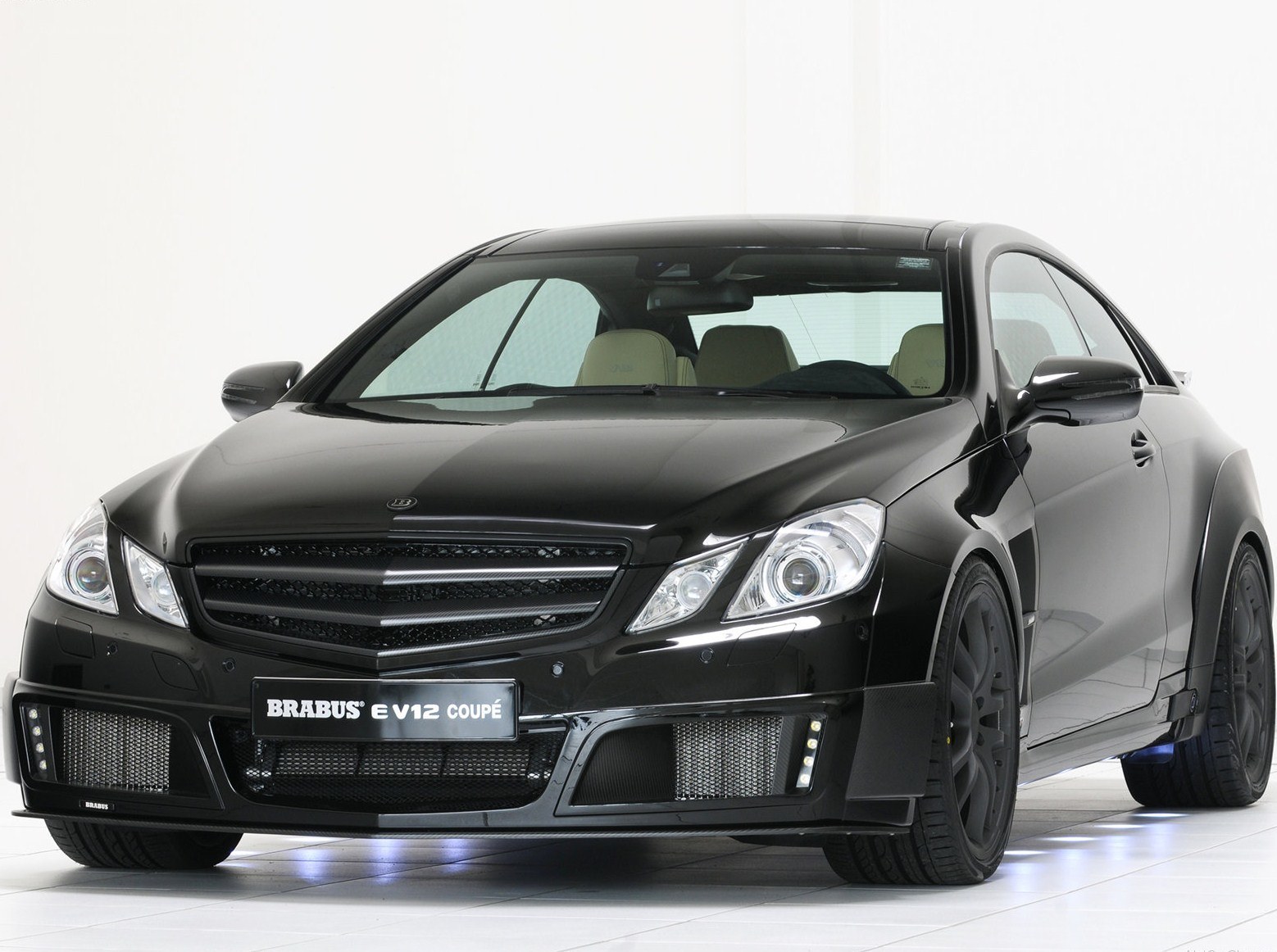 Black Brabus E V12 Coupe