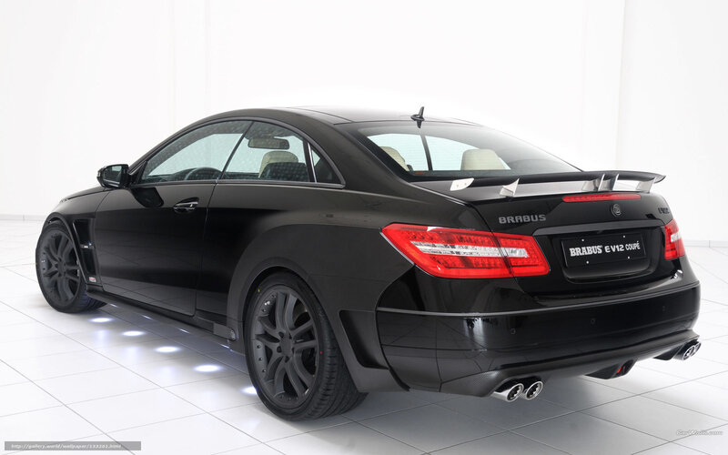 Black Brabus E V12 Coupe — Neutral