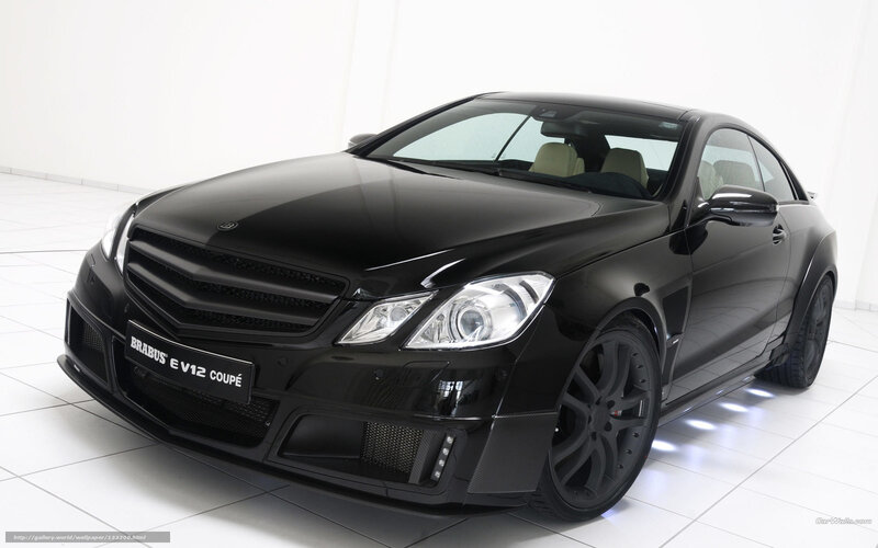 Black Brabus E V12 Coupe