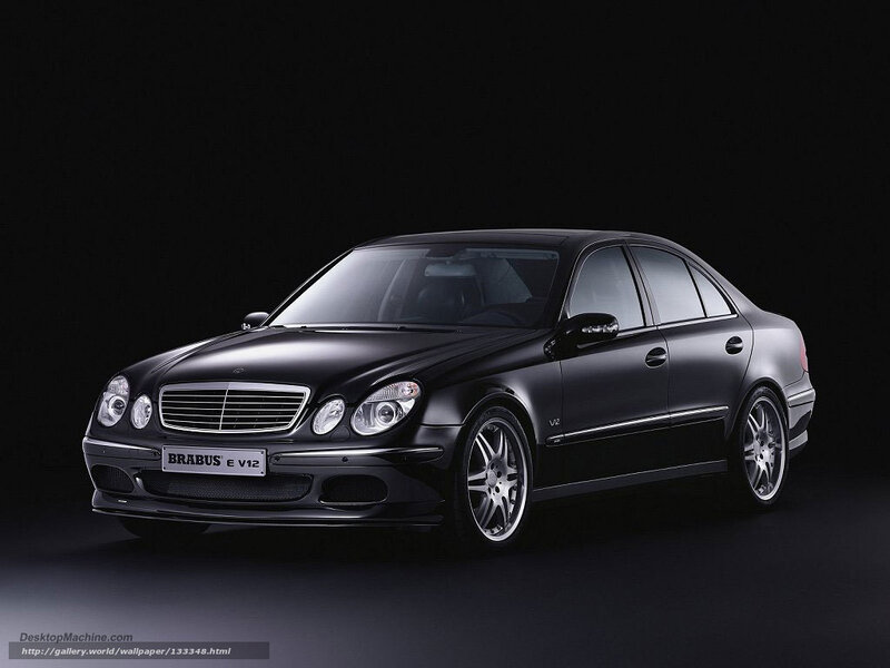 Black Brabus E V12 — Dramatic