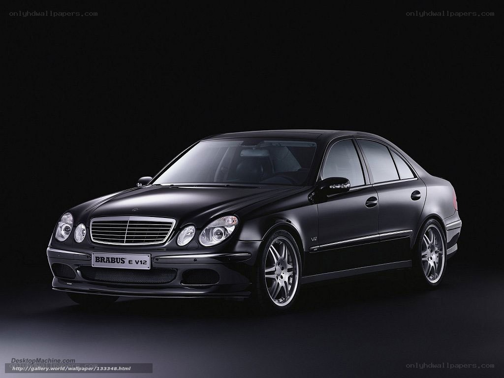 Black Brabus E V12 sedan