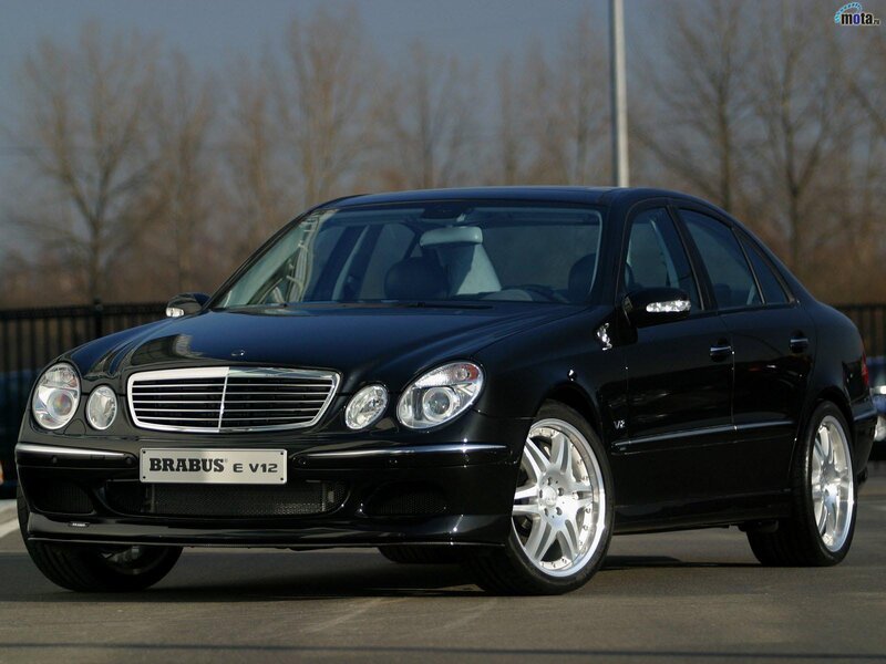 Black Brabus E V12 sedan