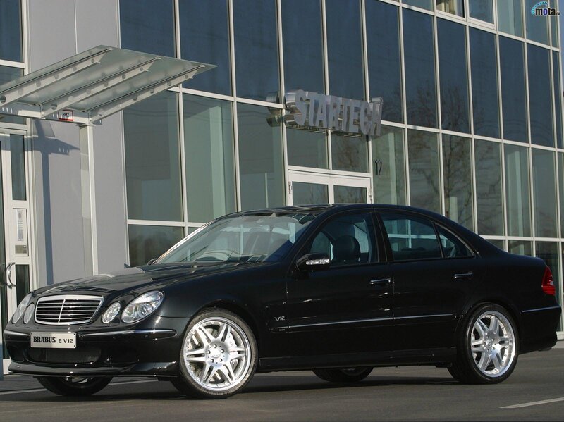 Black Brabus E V12 sedan