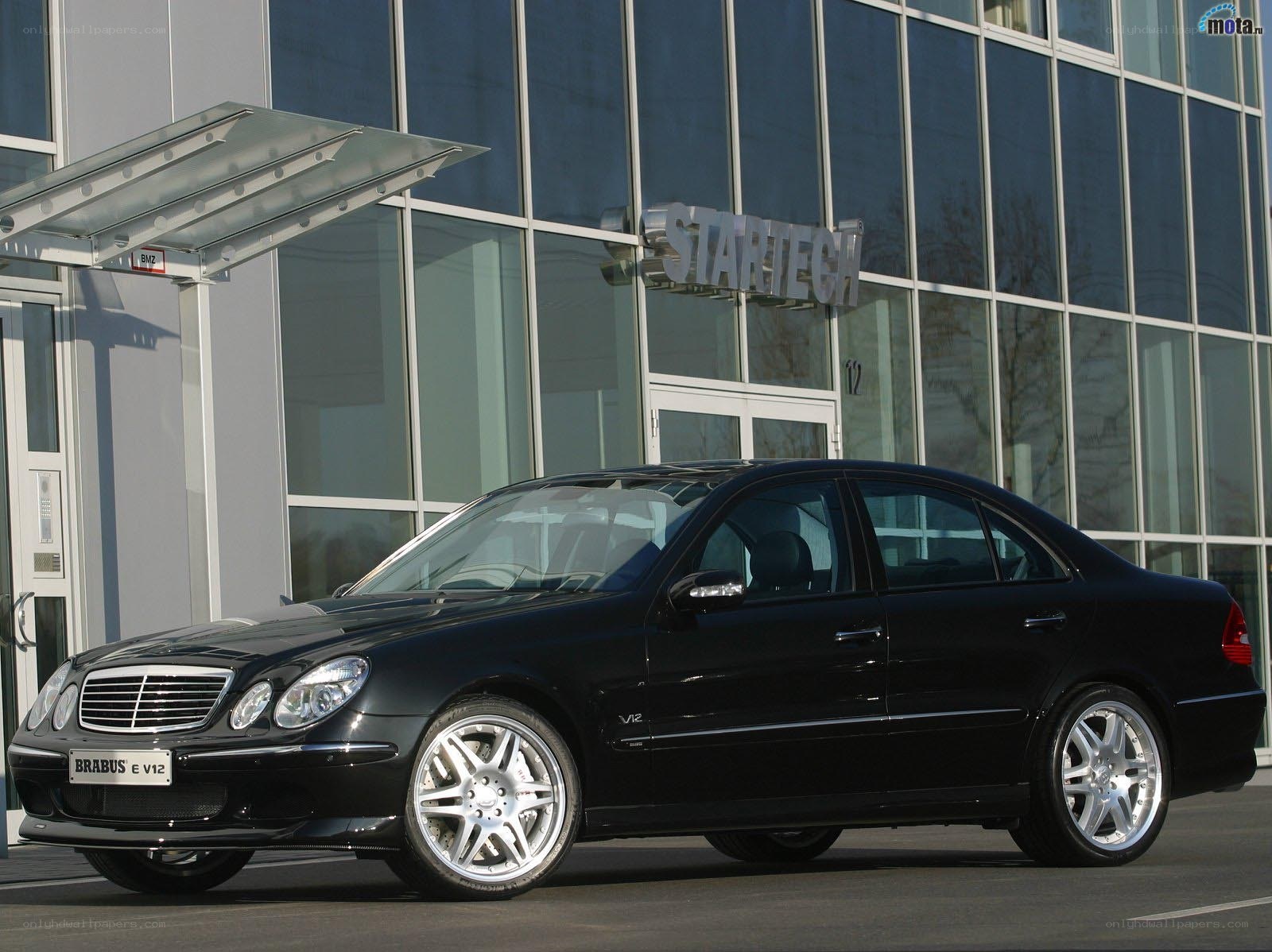 Black Brabus E V12 sedan