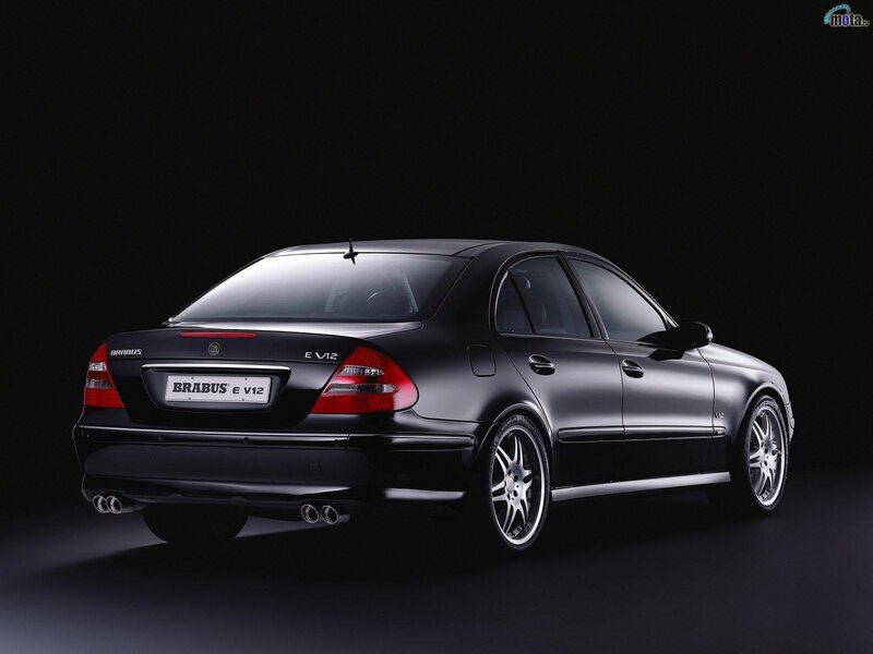 Black Brabus E V12 sedan