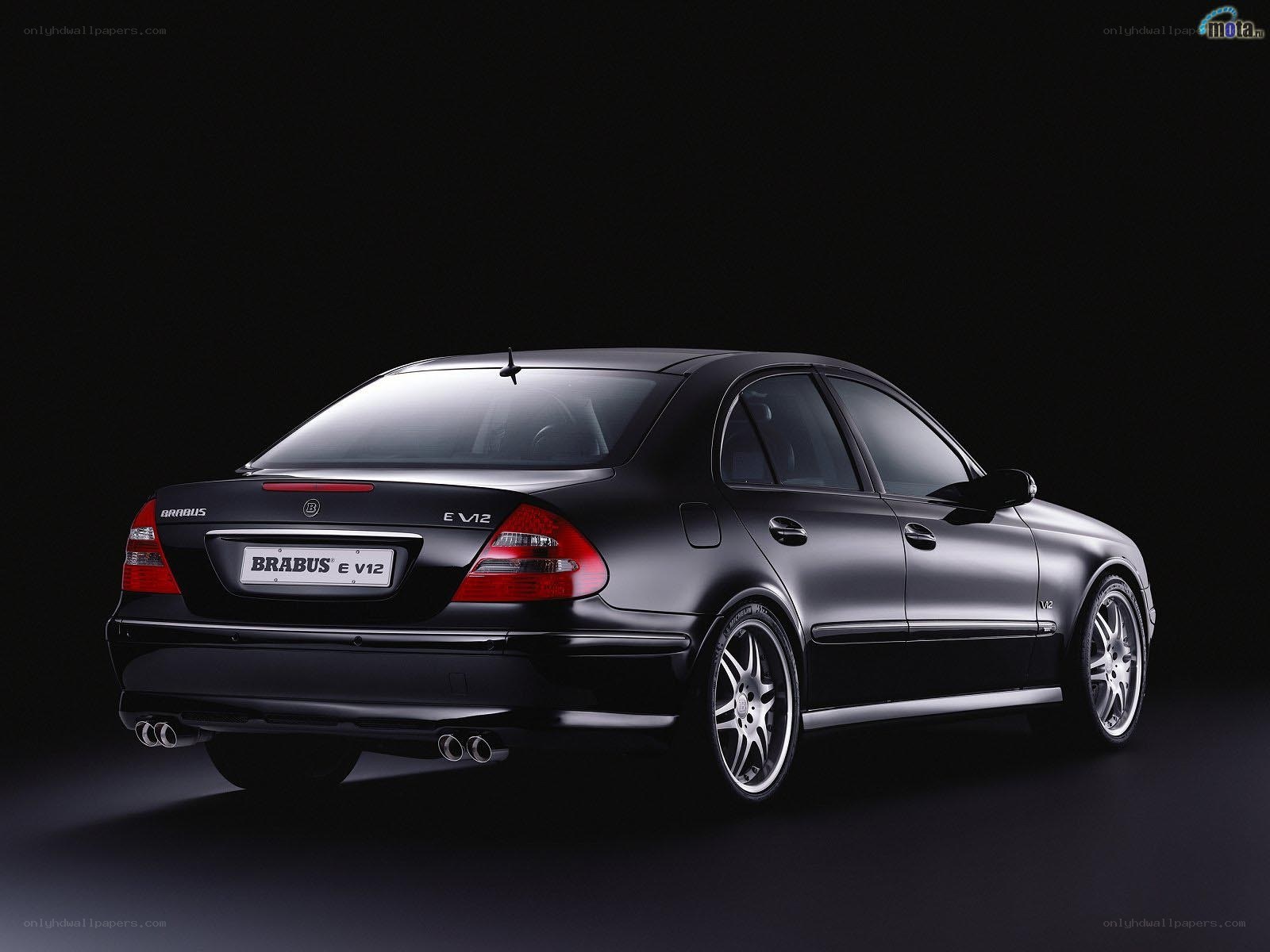Black Brabus E V12 sedan