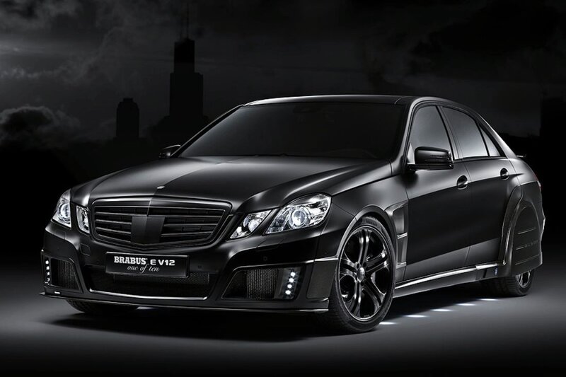Black Brabus E V12 sedan