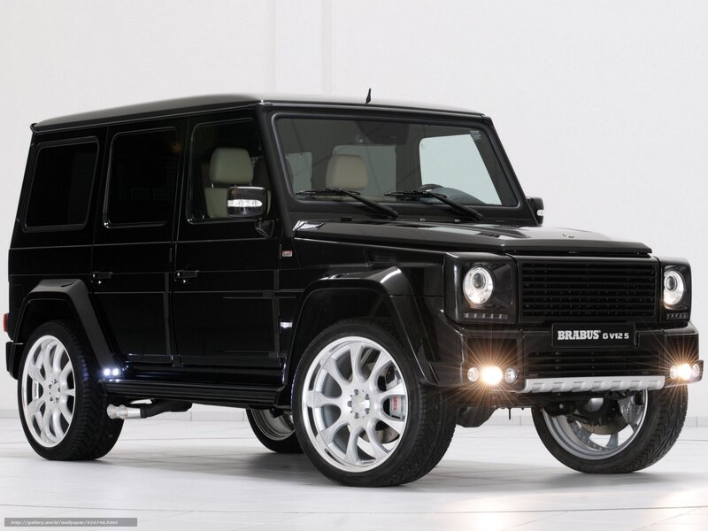 Black Brabus G V12 S — Neutral, Photograph, Car, Wheels