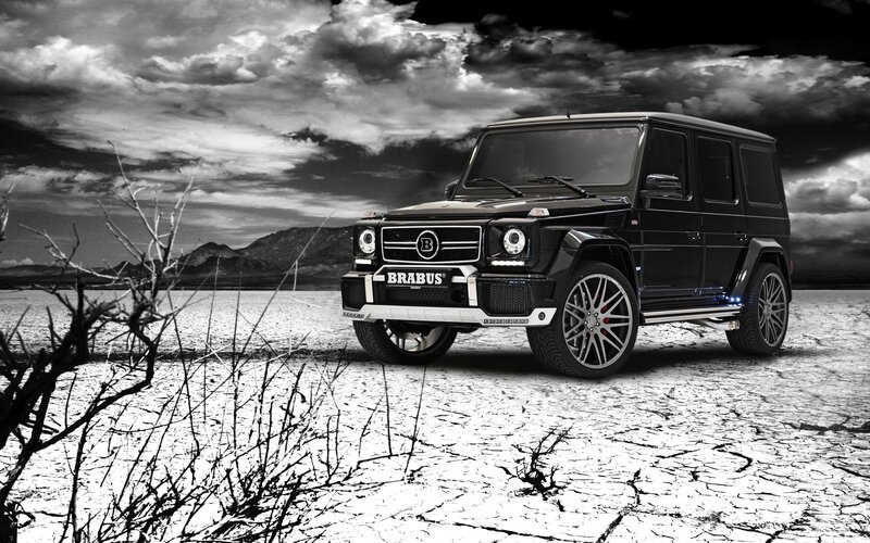 Black Brabus G-wagon — Dramatic, Photograph, Car