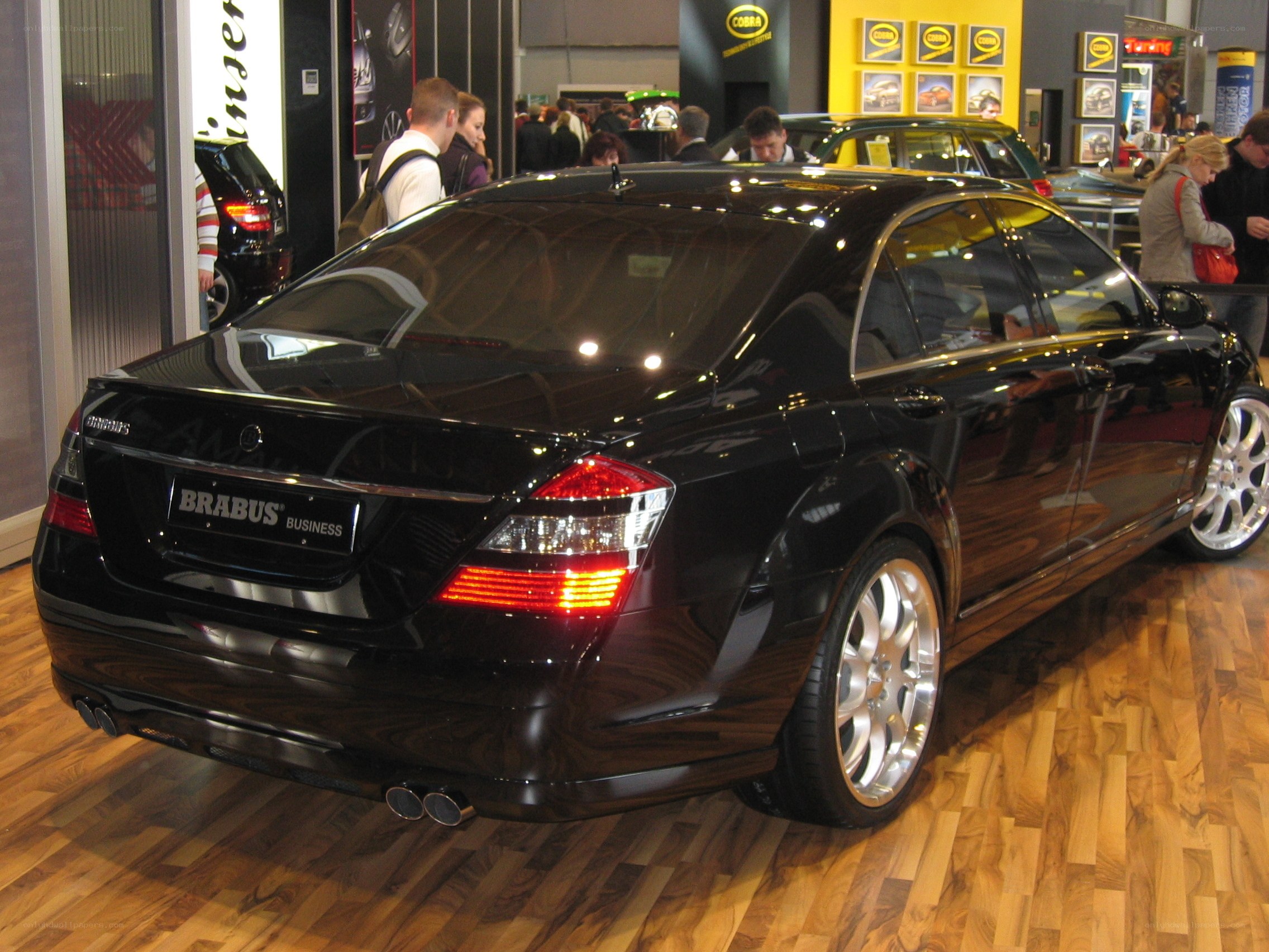 Black Brabus luxury car on display