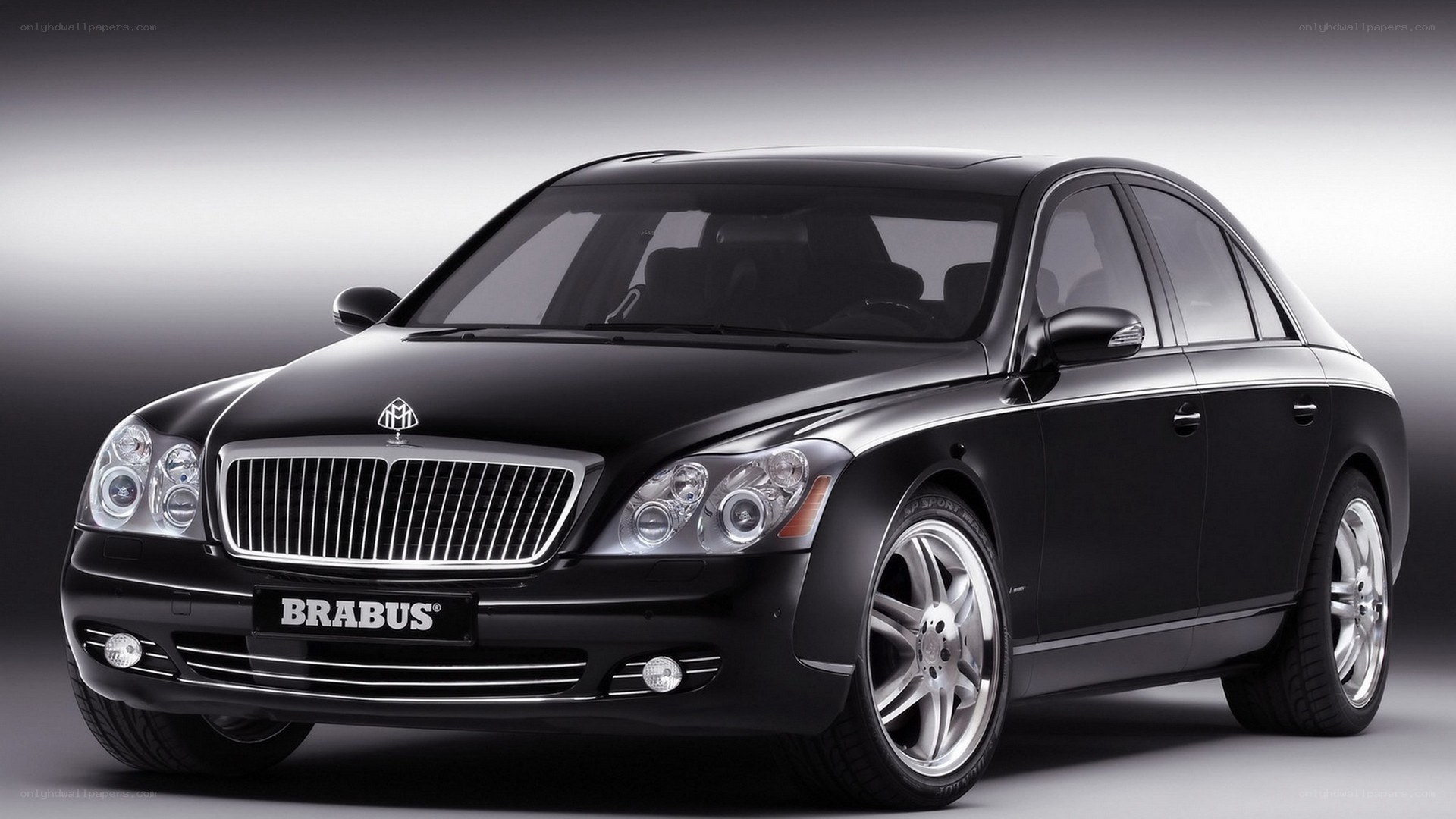 Black Brabus luxury sedan