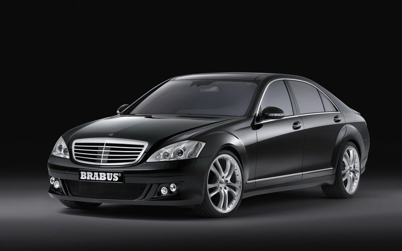 Black Brabus luxury sedan