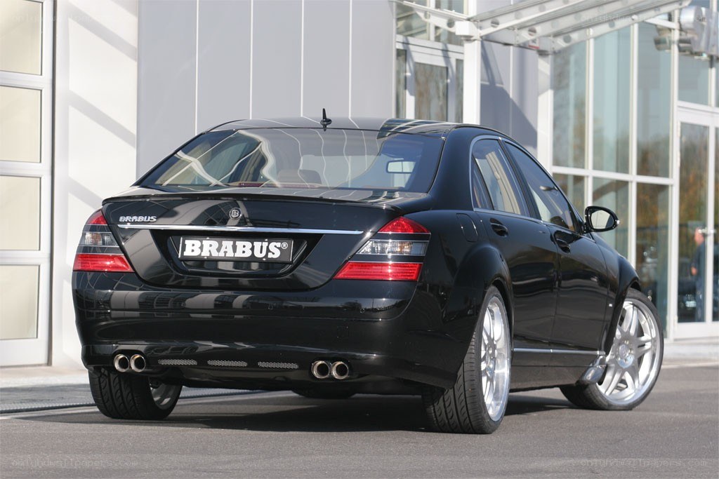 Black Brabus luxury sedan