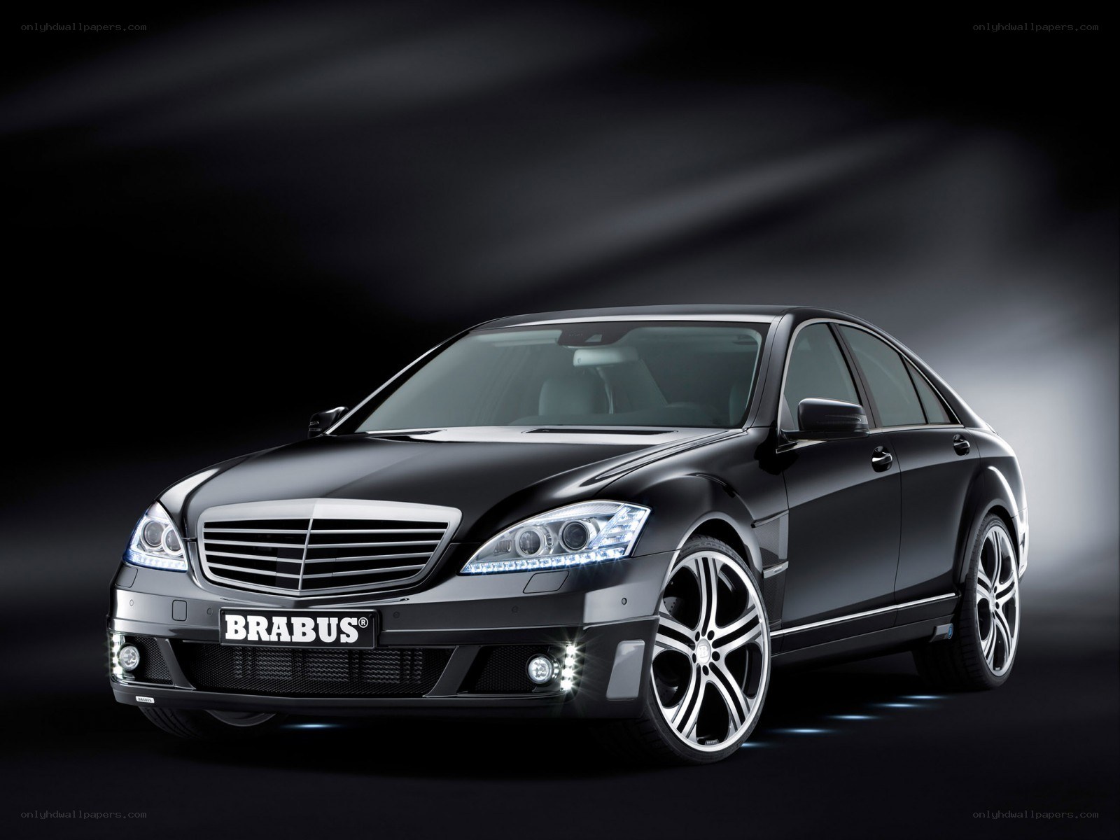 Black Brabus luxury sedan