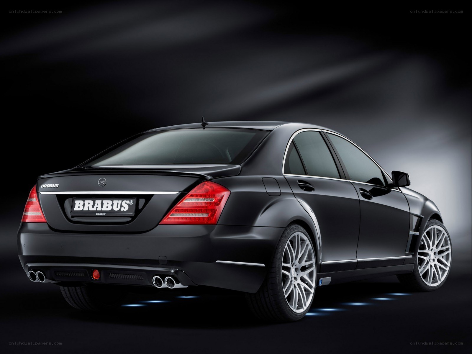 Black Brabus luxury sedan