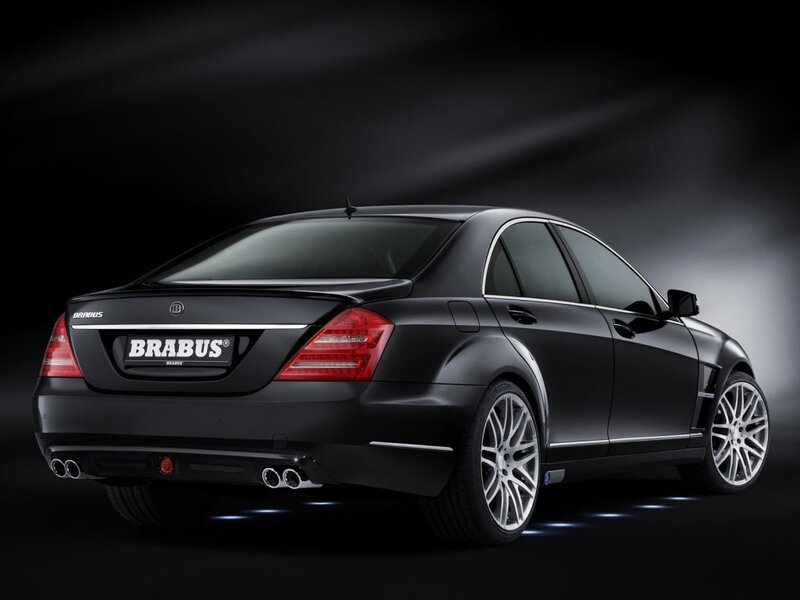 Black Brabus luxury sedan