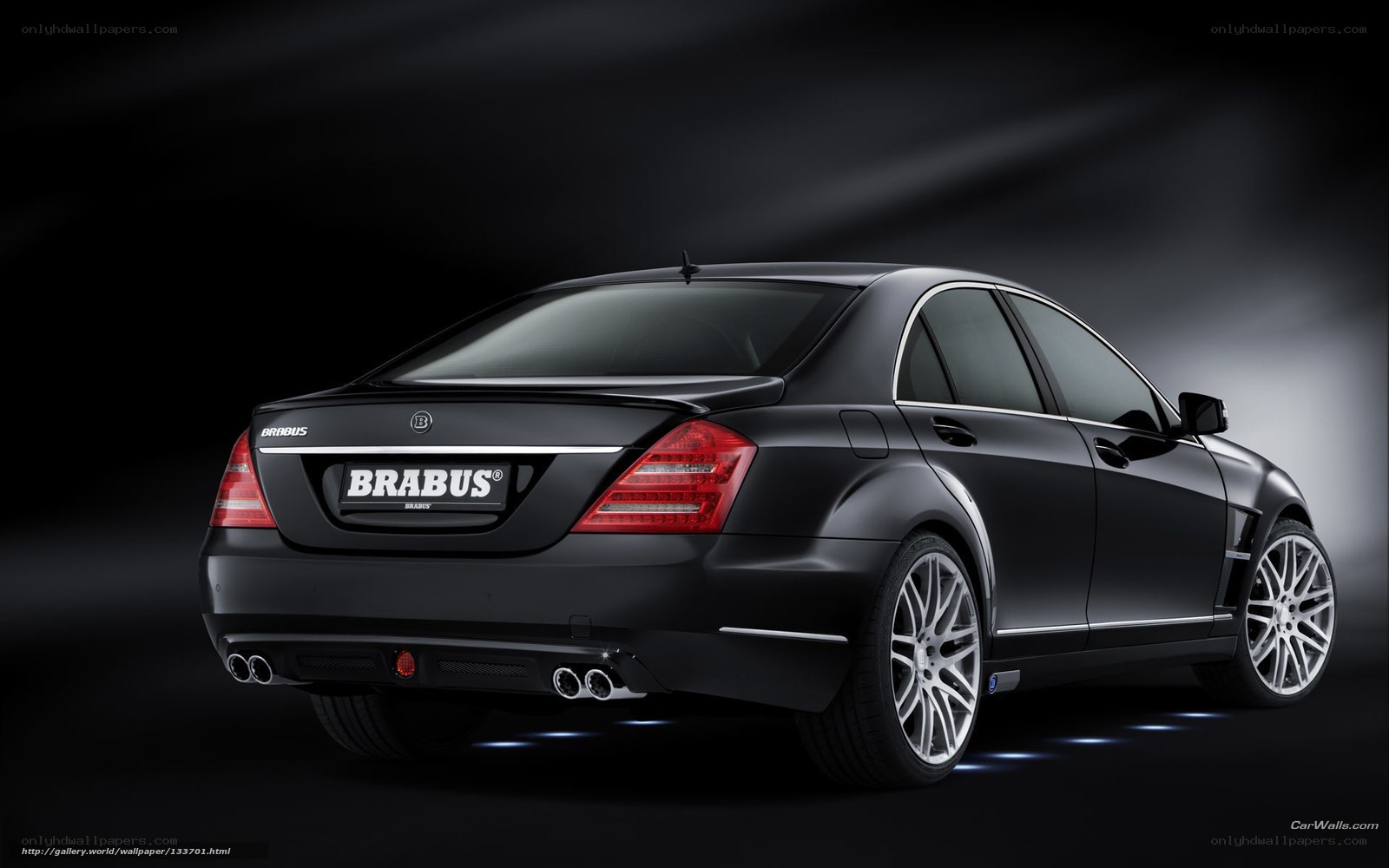 Black Brabus luxury sedan