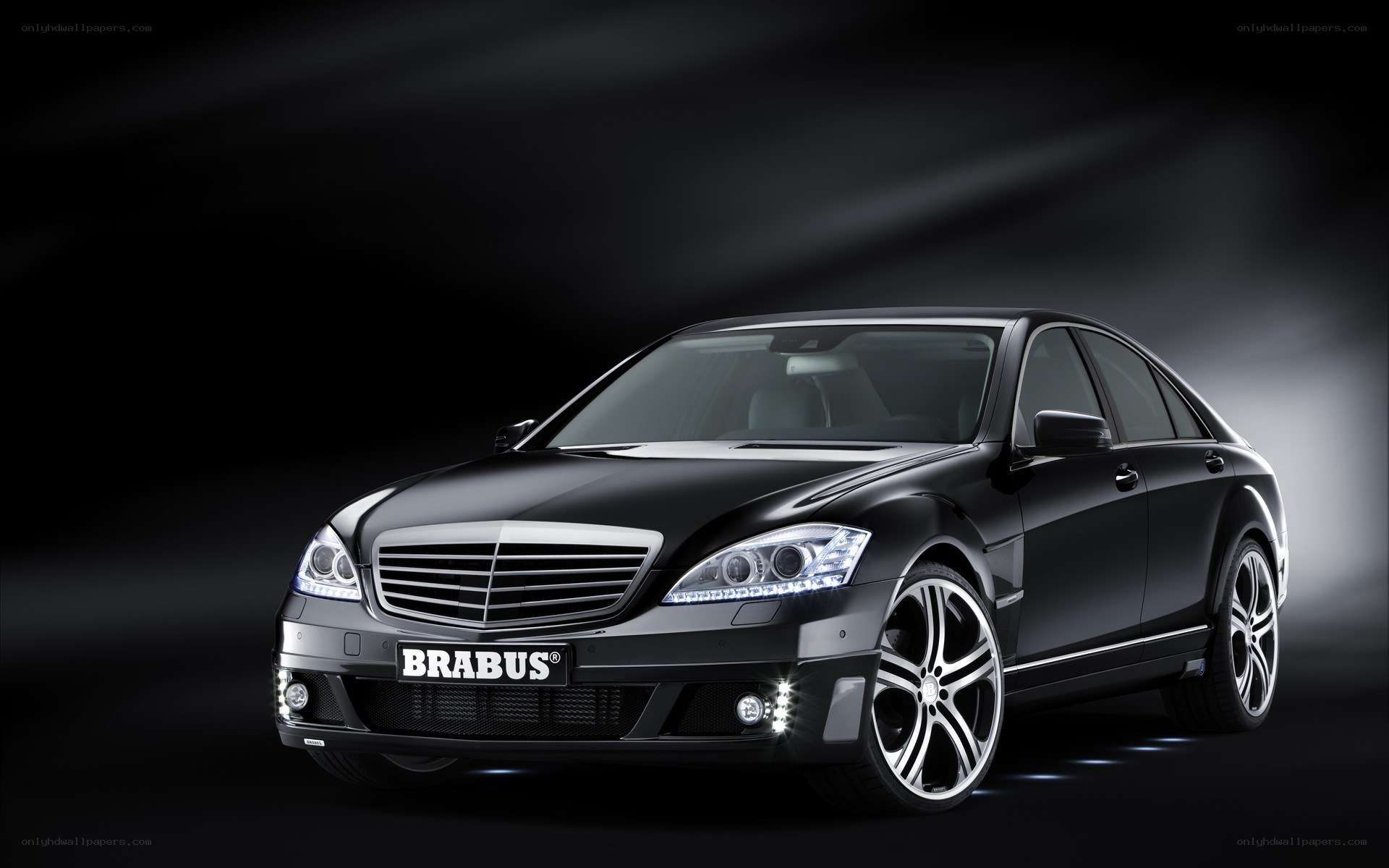 Black Brabus luxury sedan