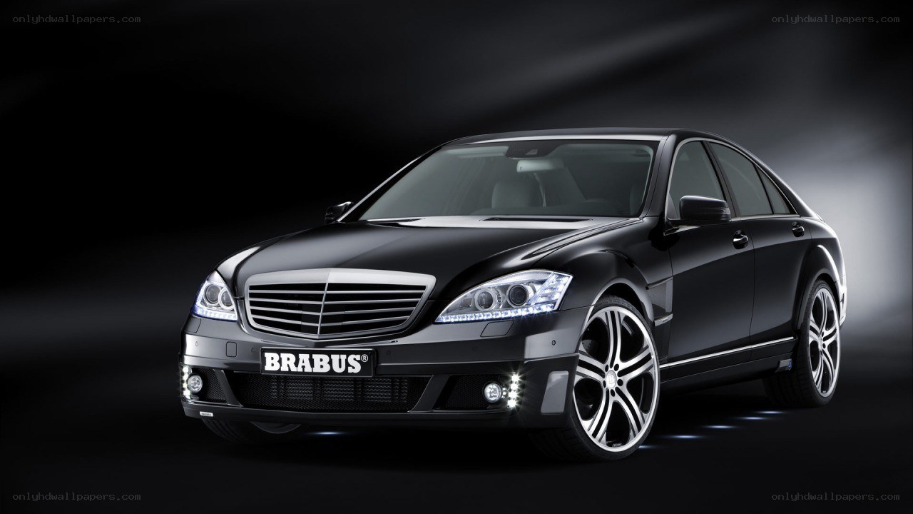 Black Brabus luxury sedan