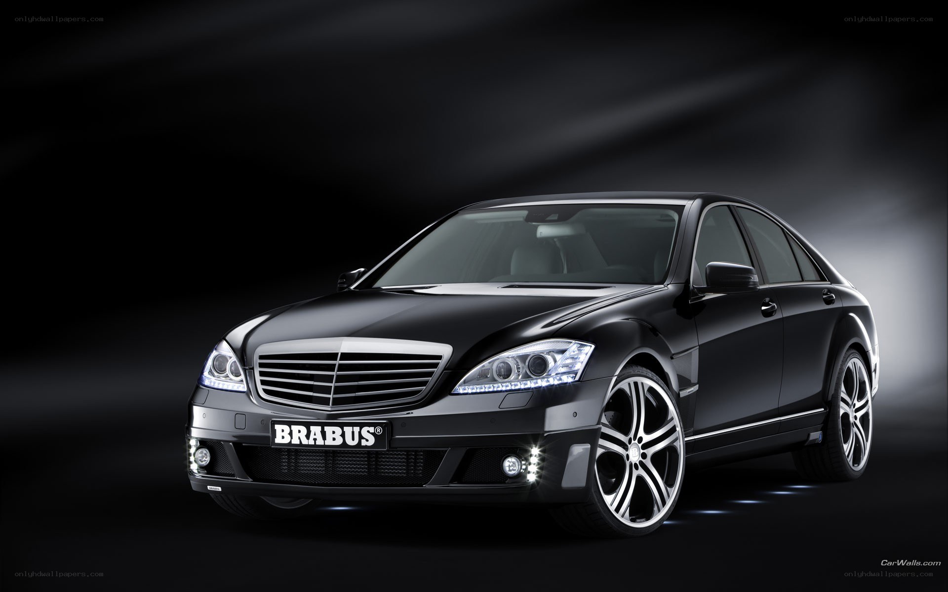 Black Brabus luxury sedan