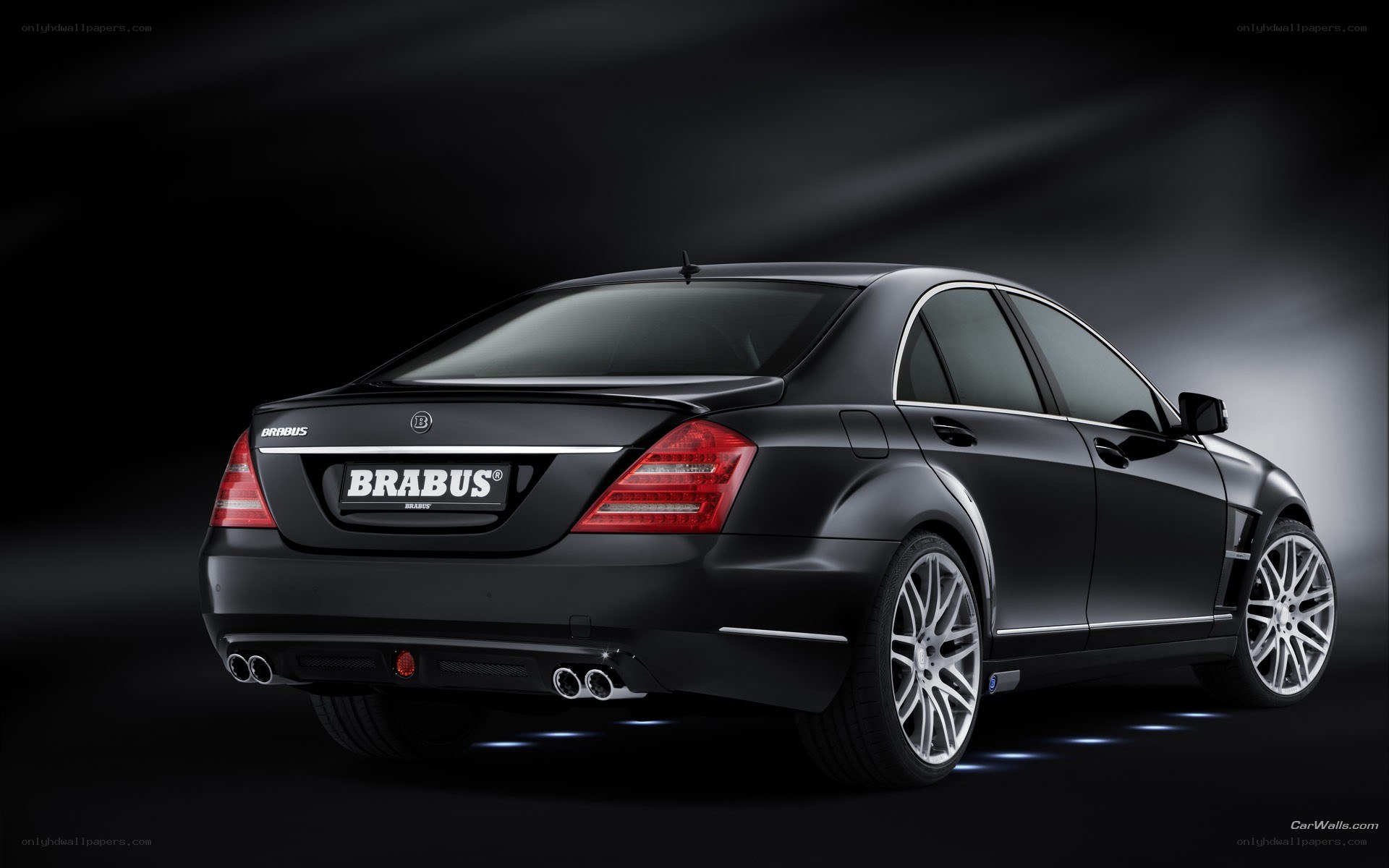 Black Brabus luxury sedan