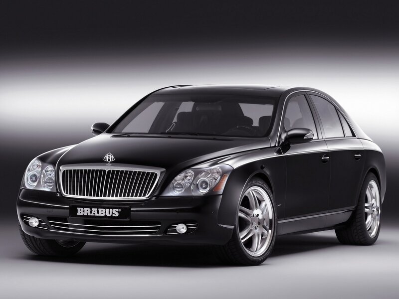 Black Brabus Maybach sedan