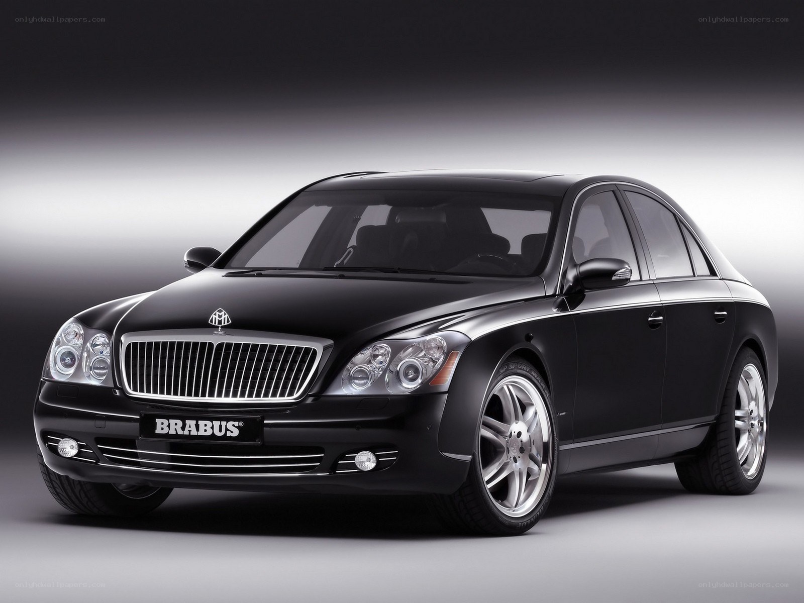 Black Brabus Maybach sedan