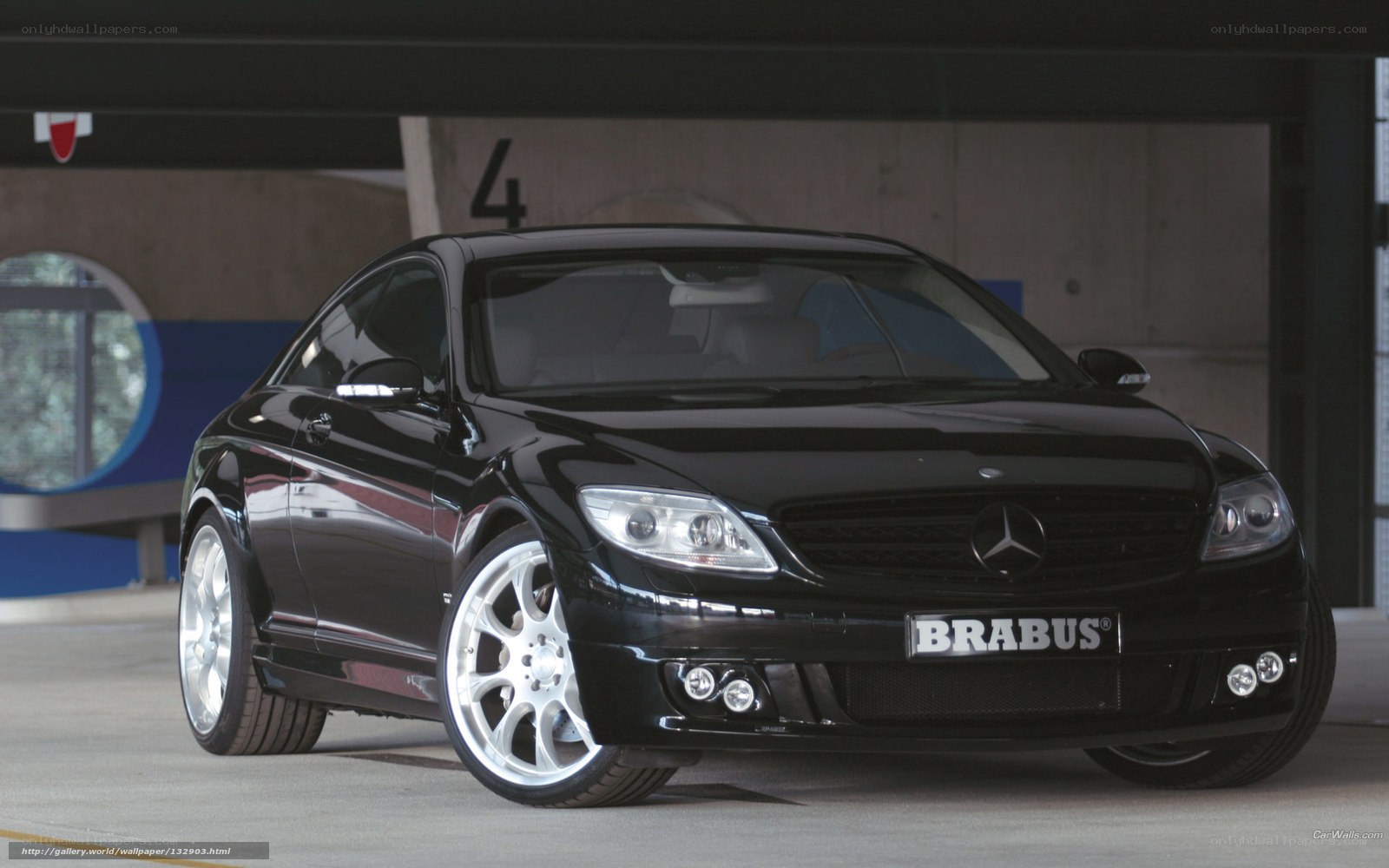 Black Brabus Mercedes-Benz CL55 AMG