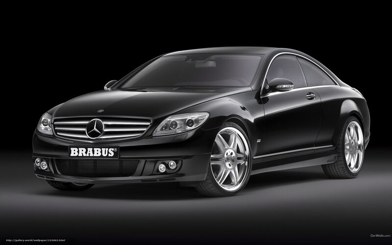 Black Brabus Mercedes-Benz CL55 AMG