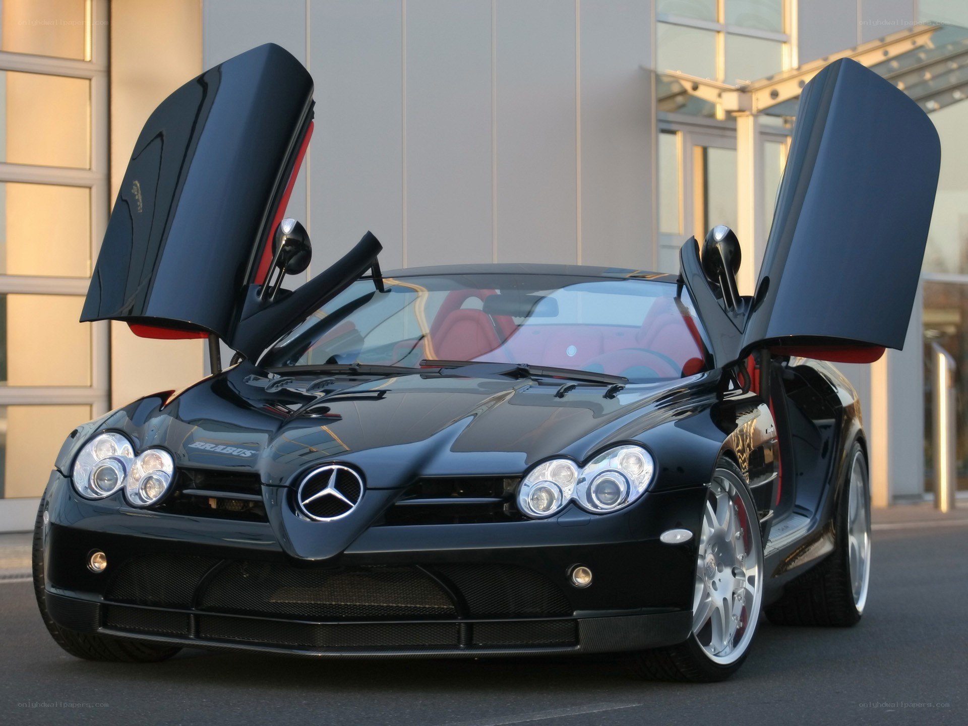 Black Brabus Mercedes SLR