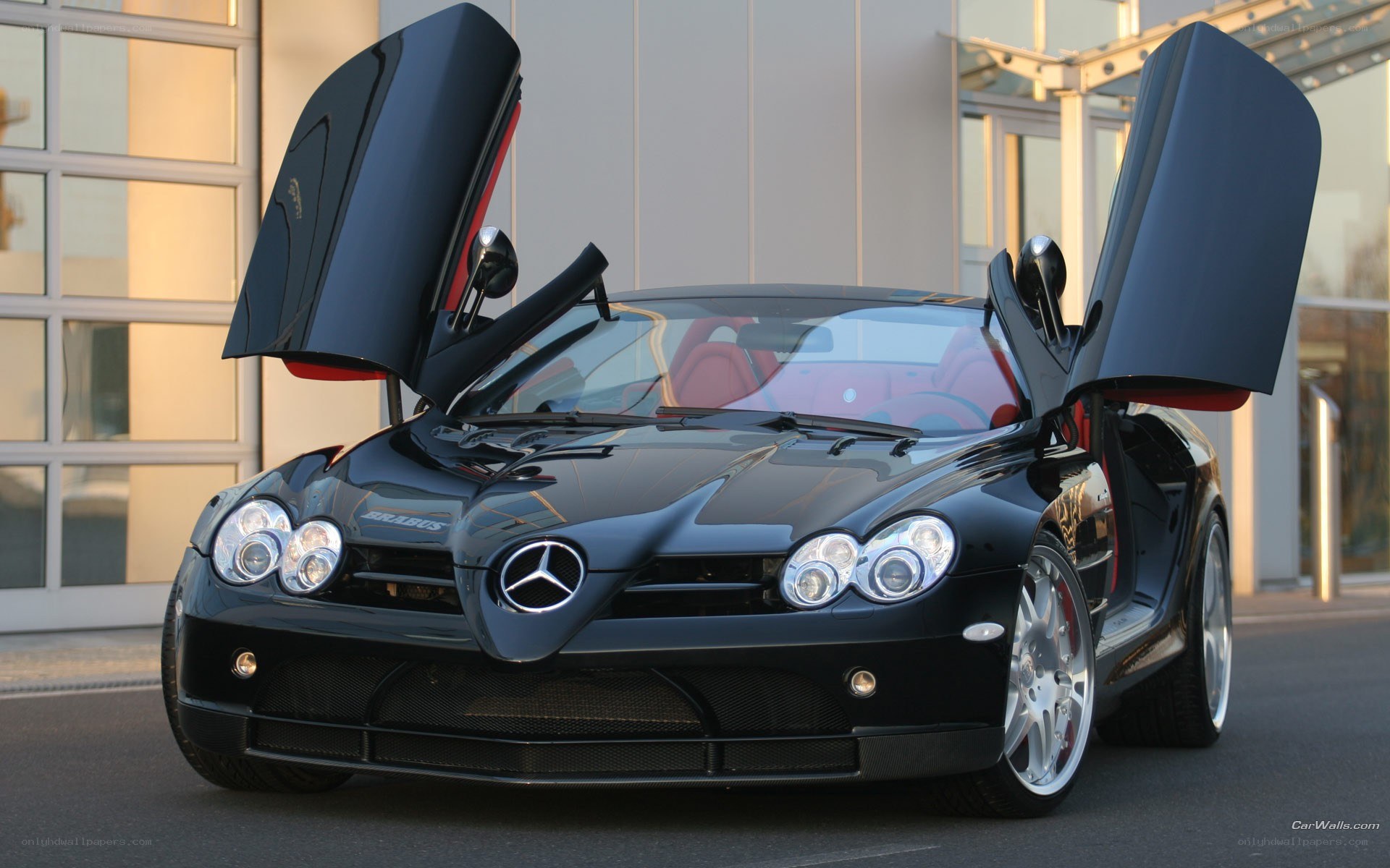 Black Brabus Mercedes SLR