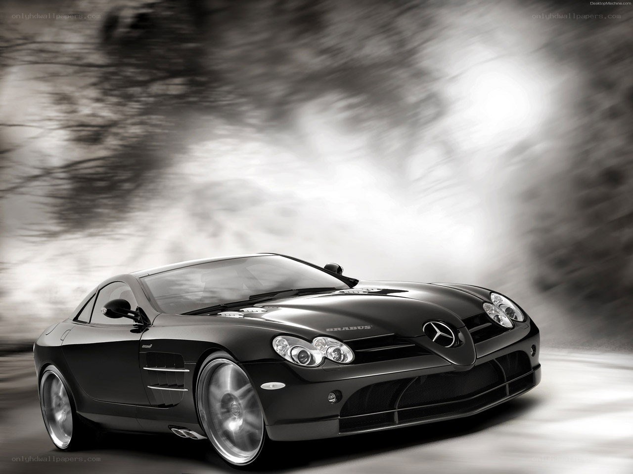 Black Brabus Mercedes SLR