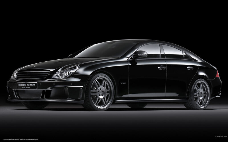 Black Brabus Rocket Car — Dramatic