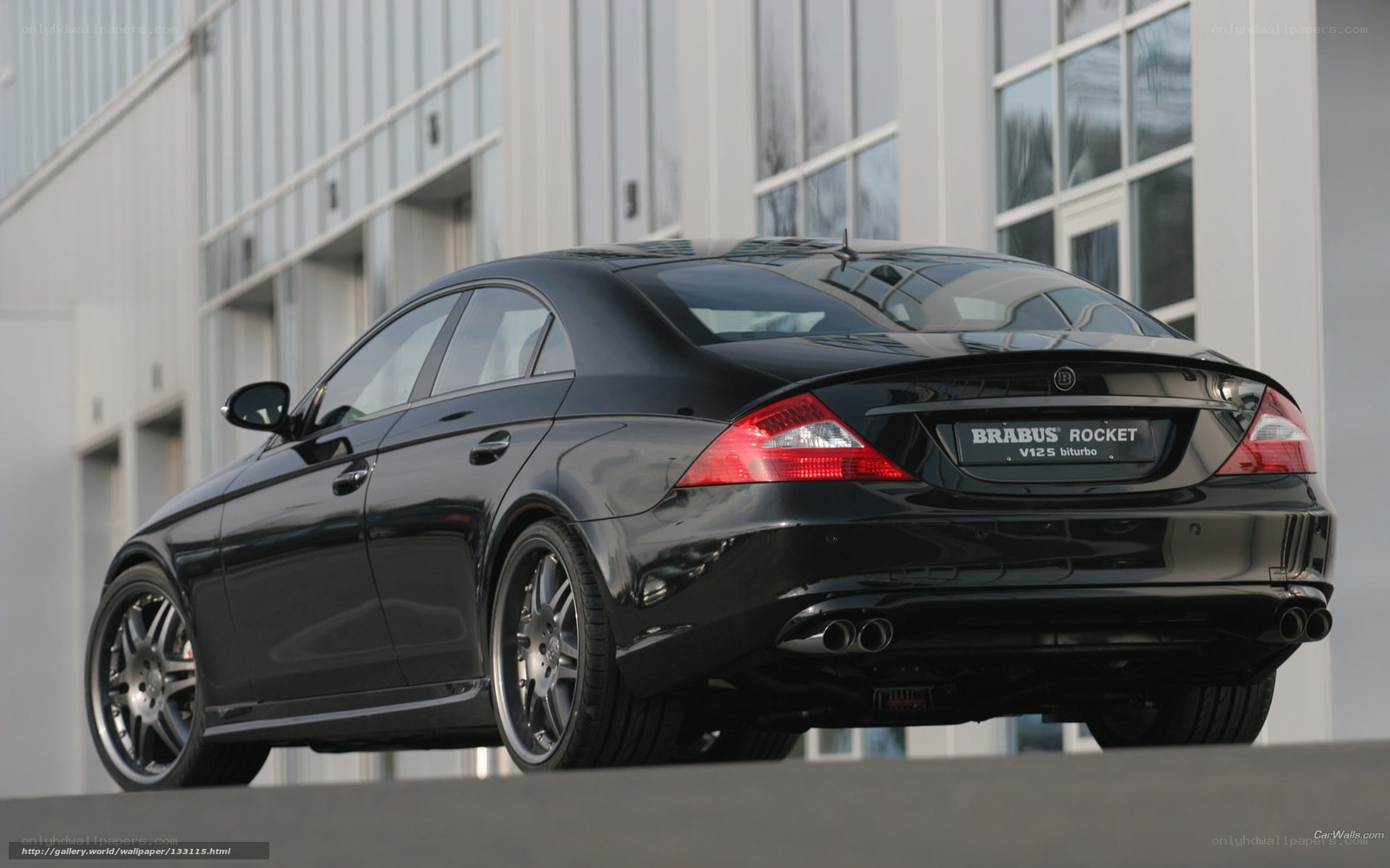Black Brabus Rocket sedan